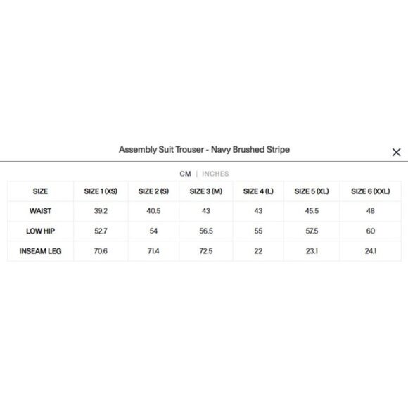 Folk Men's Navy Blue Brushed Assembly Suit Trouser - Picture 11 of 11